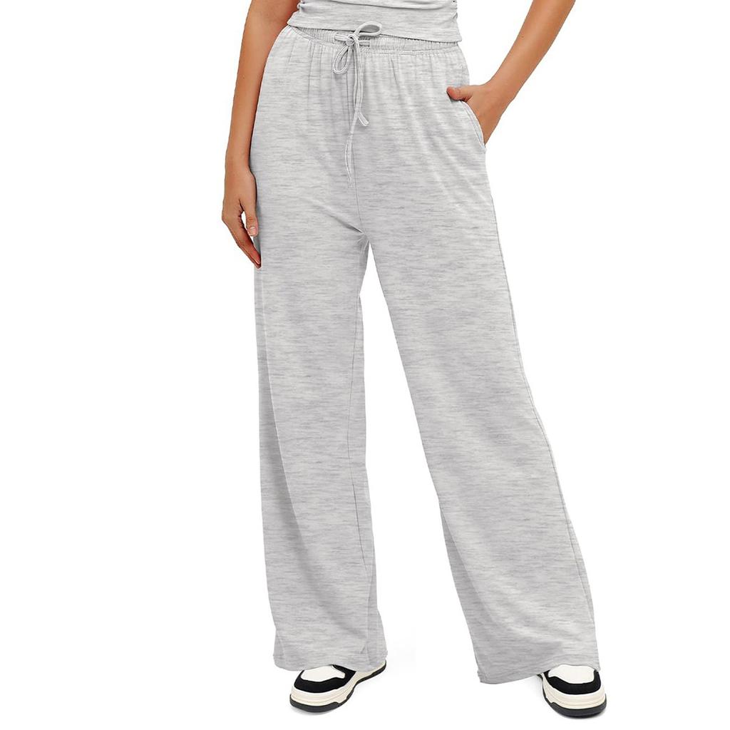 Женские прямые летние легкие брюки с косыми карманами и высокой талией