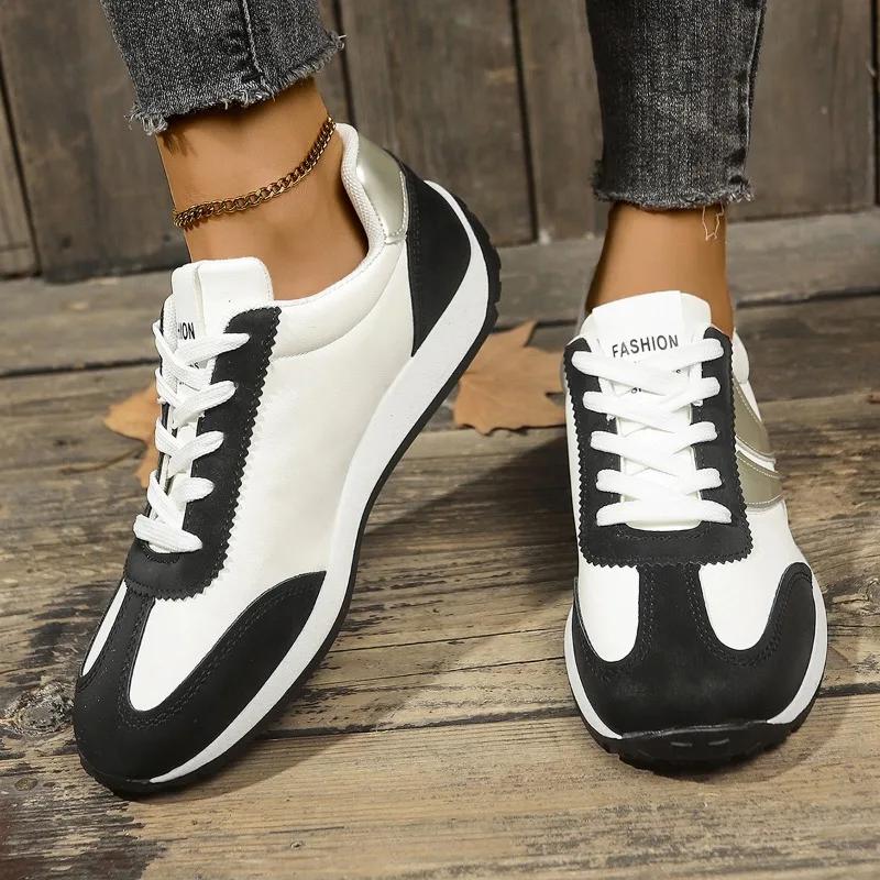 2024 Брендовые женские туфли со шнуровкой спереди, женские вулканизированные туфли, горячая распродажа, цветные, новые, повседневные туфли больших размеров для активного отдыха, Zapatos