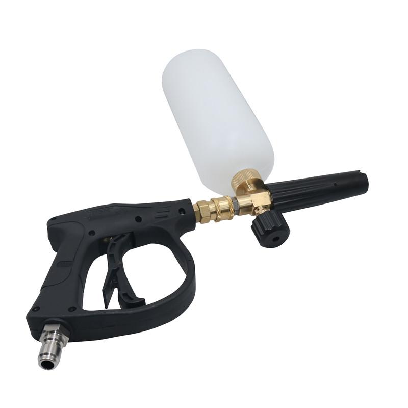 Пистолет для мойки автомобилей под давлением с лейкой на 1 л, пистолет для мойки автомобилей, быстроразъемный адаптер для мойки автомобилей, инструмент для чистки пистолета