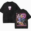 Кира Йошикаге JoJo's Bizarre Adventure Одежда Мужская Манга Футболки Ретро Стирка Футболка Повседневная Хлопковая Футболка Харадзюку Мужская Футболка