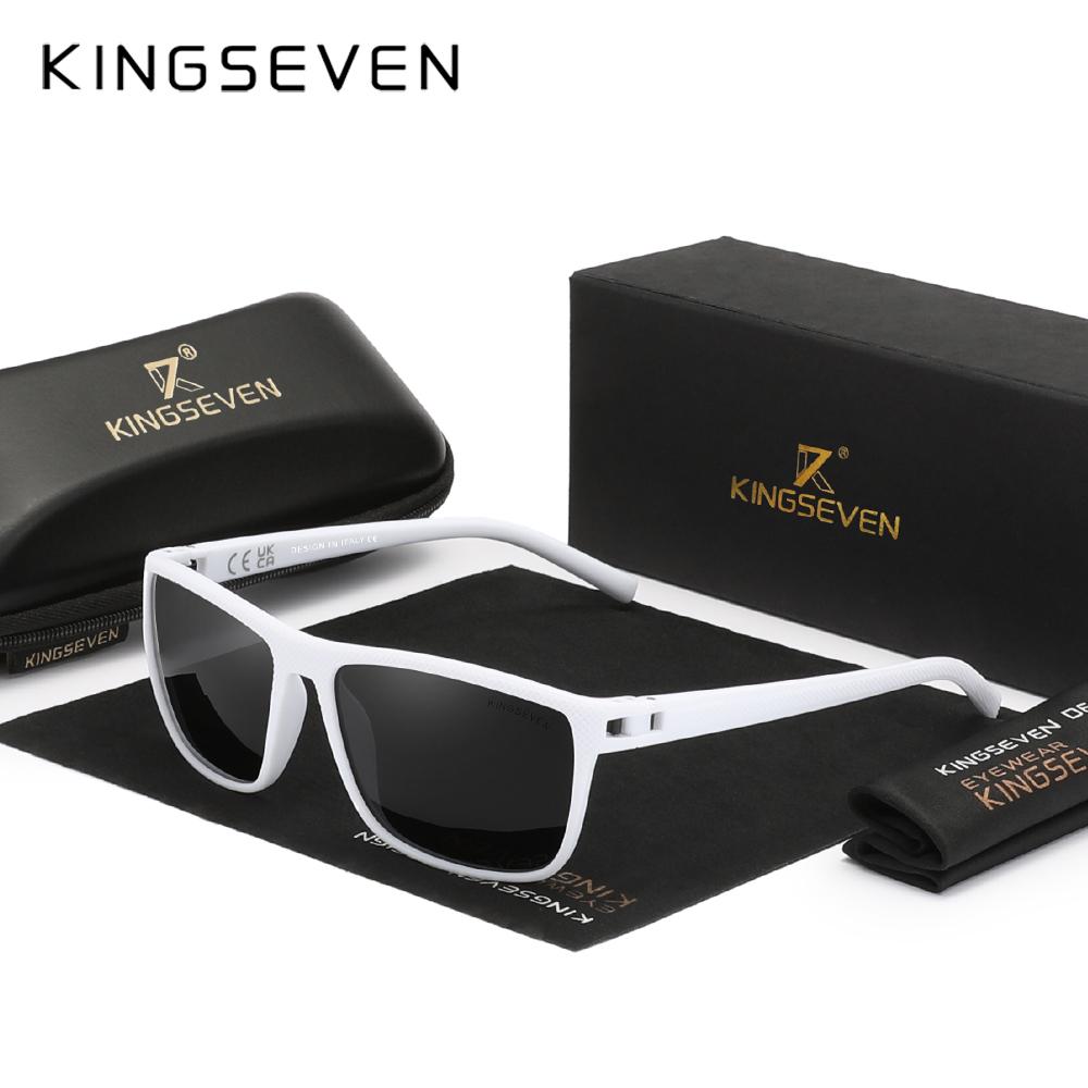 Kingseven Прозрачные солнцезащитные очки для женщин, модные поляризованные, блокирующие УФ-излучение, очки для защиты глаз от солнца, праздничные очки