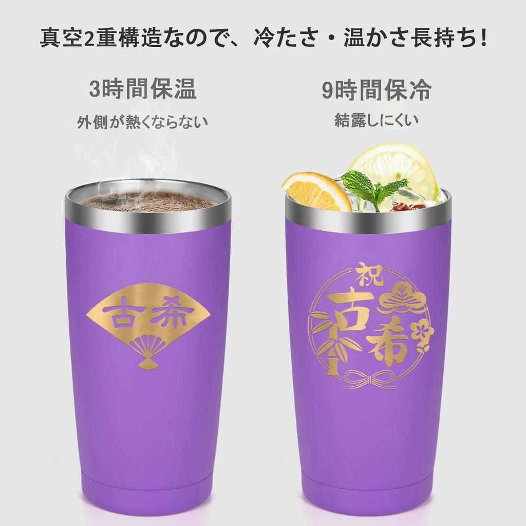 Livole 70th Birthday Gift for Men and Women, Insulated Tumbler with Lid and Stainless Steel Straw, Large Capacity, 600ml, Perfect for Coffee, Tea,