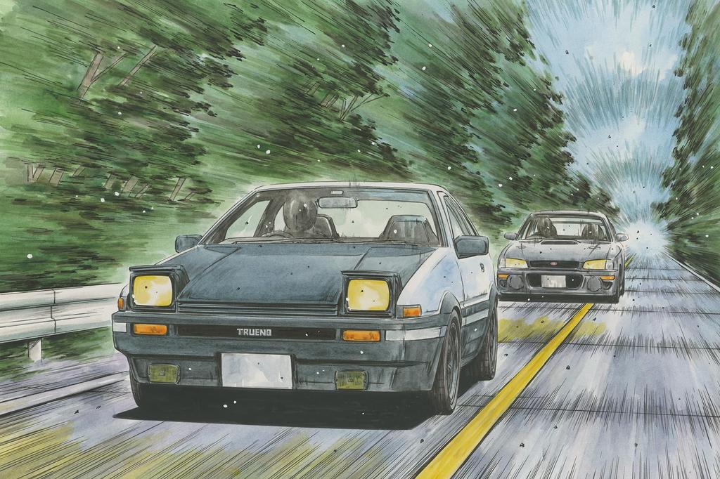 Модель Fujimi Initial D Series Trueno AE86 Карбоновый капот Такуми Фудзивара 1/24 № 019 ISD-019