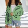 Women's Autumn and Winter Long Sleeve Knitted Loose Cartoon Sweater