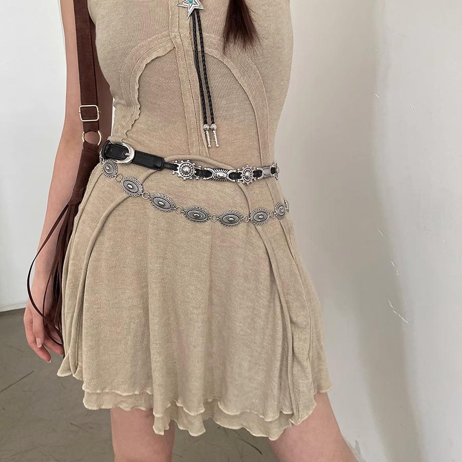 Богемный Ретро Кожаный Пояс: Универсальный дизайн высокого класса для джинсов