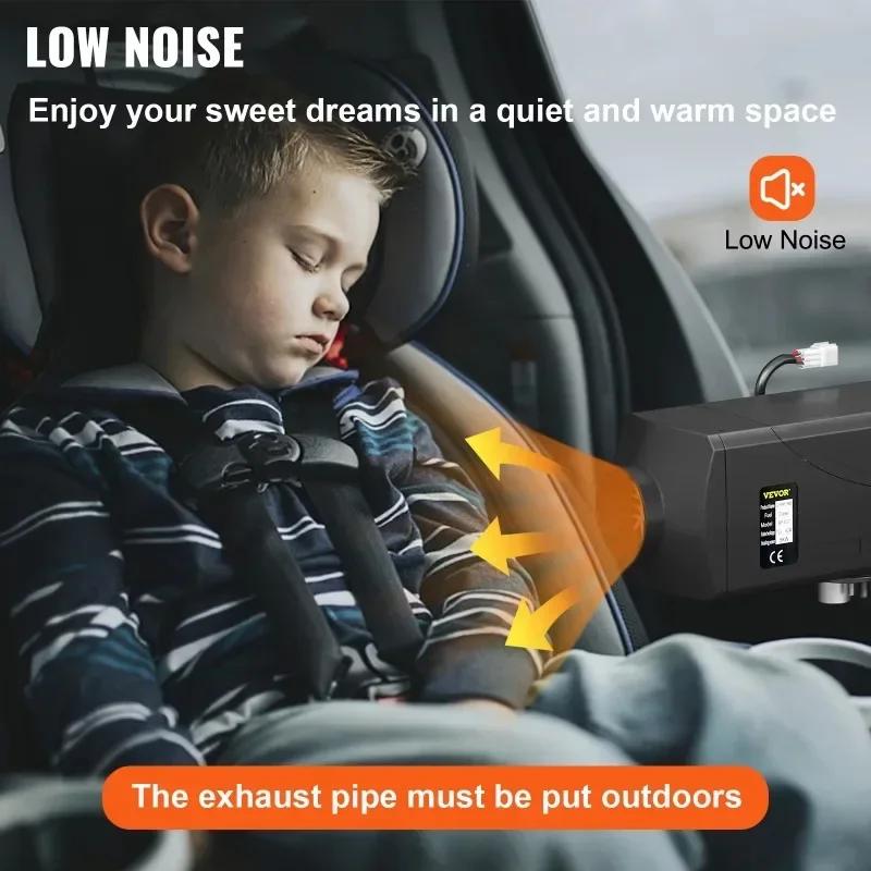 Дизельный воздушный отопитель 5 кВт 12 В 24 В Автономный отопитель Низкий уровень шума Нагреватели Комплекты Для всех дизельных транспортных средств Грузовик Фургон Автодом Лодка Автобус Прицеп