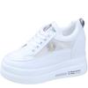 Fashion 2024 Summer New Mesh Breathable Thick Bottom Increased 10CM White Shoes All-match Casual Ladies Sneakers Shoes