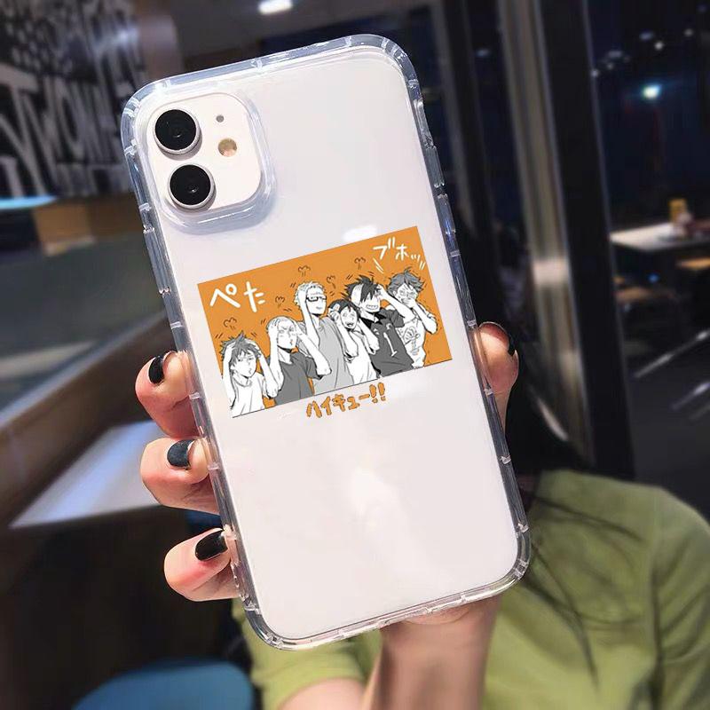 GYKZ милый японский аниме Oya Haikyuu прозрачный чехол для телефона для iPhone 13 11 Pro 12 XR X XS MAX SE20 7 8Plus противоударный мягкий чехол