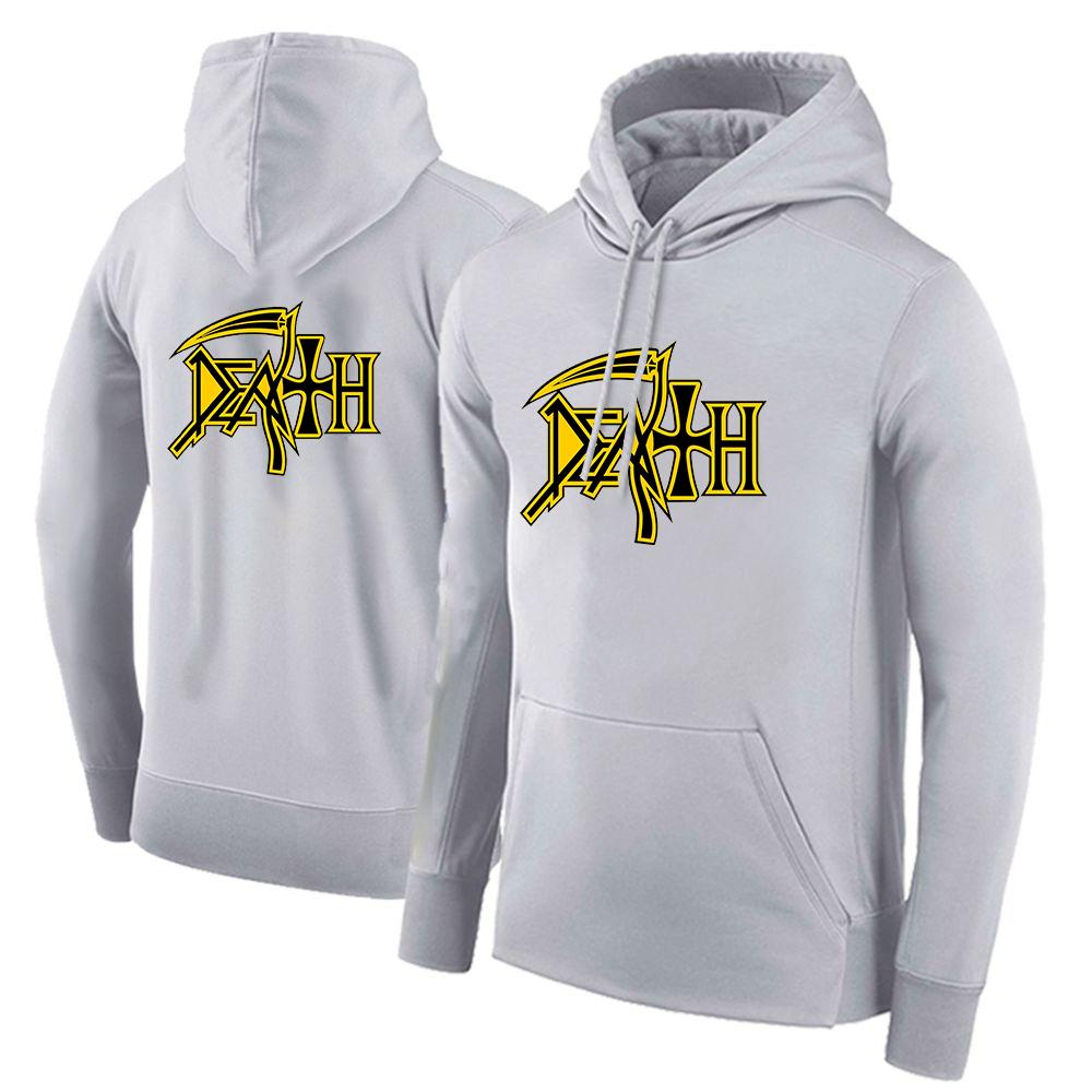 Death Rock Band Heavy Metal Printed New Men's Fashion Hoodies Comfortable Sweatshirts Harajuku Zipper Jackets Solid Color Coat