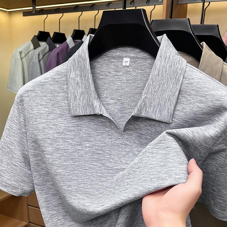 Lyocell Fabric Men's Casual Polo Shirt