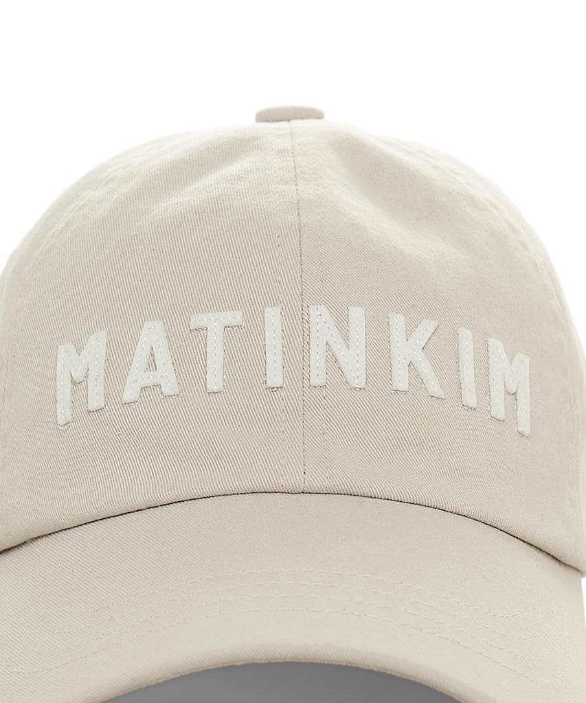 Кепка-бейсболка с аппликацией-логотипом из фетра Mattengkim, светло-серая