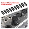 Компактный XLR-адаптер для пайки микрофона (мужской/женский) Профессиональный XLR-адаптер 3-контактный XLR (гнездо-гнездо и штекер-штекер) 90°