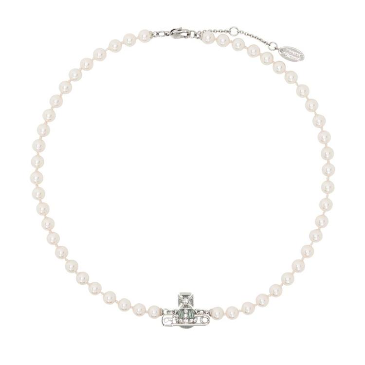 VIVIENNE WESTWOOD Жемчужное ожерелье с котенком 6301011O02P578