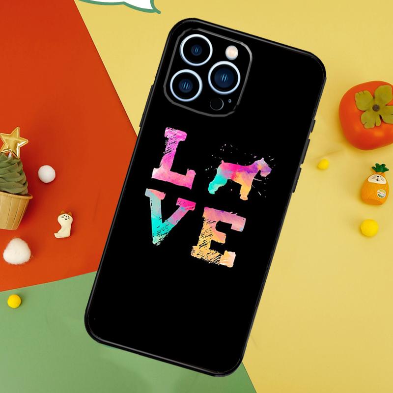 Милые собаки Шнауцер Чехол для iPhone 15 16 11 13 12 14 Pro Max Mini X XR XS 7 8 Plus Задняя крышка