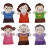 Кукла-перчатка Член семьи Плюшевые игрушки Мягкие куклы на руку Папа Мама Бабушка Дедушка Пальцевая перчатка Реквизит для занятий родителя с ребенком Подарки для детей