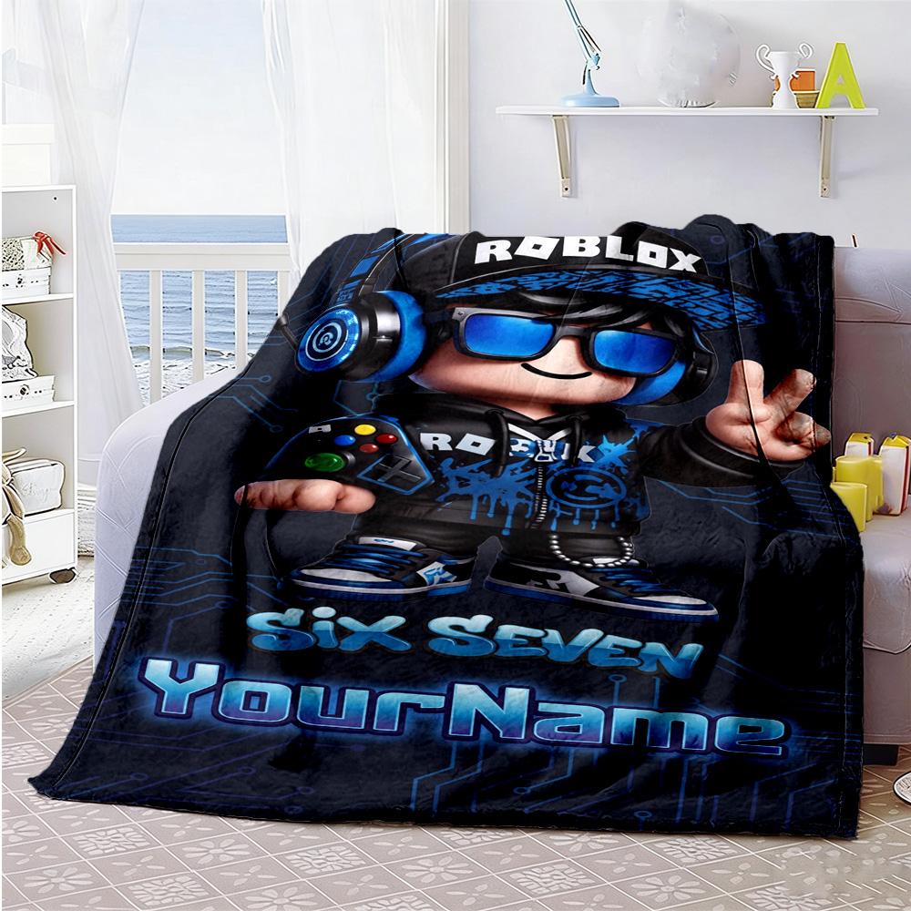 Roblox 310 Personalized Name Blanket Gift Personalized Blanket Soft Warm Cozy Suitable for Seaside Couch Living Room Chair for All Occasions
