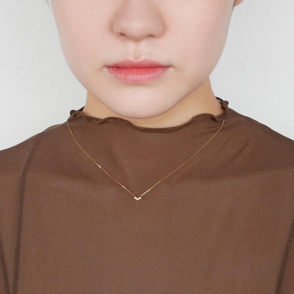 Vendome K18YG Diamond Necklace GGVN015340DI [Official] [VIH Aoyama]