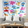 Pocoyo Print Tapestry, Backdrop, Easy Setup, Ideal for Bedroom, Office & Living Room, with Aesthetic Wall Hanging Decor.