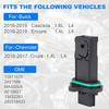 12671625 Датчик массового расхода воздуха MAF для 2016-2019 Buick Cascada Encore 2016-2017 Chevrolet Cruze Trax 2019 1.4L