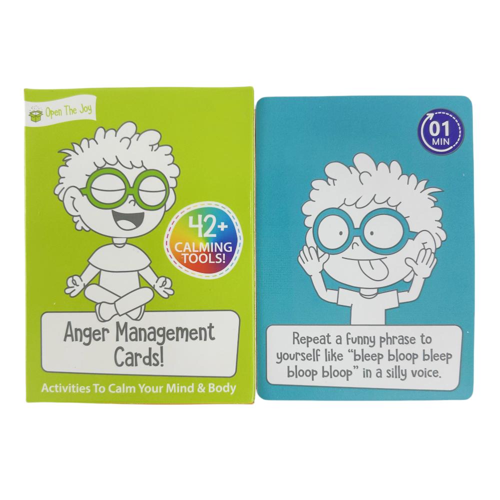 Anger Management Cards Game Activities To Calm Your Mind And Body Board Deck