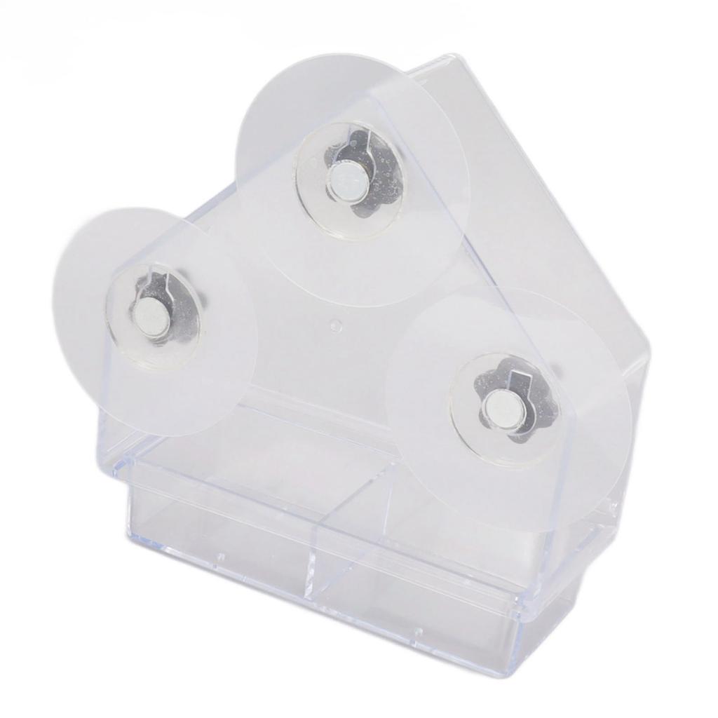 Кормушка для птиц на окно, съемный лоток, прозрачная, прочная, легкая, с 3 крепкими