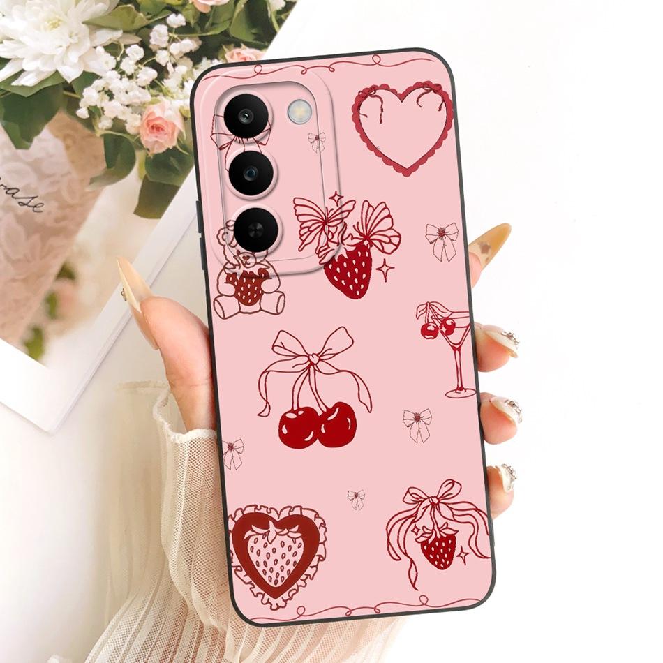 For Realme C83 Cute Cat Flower Cartoon Phone Case For Realme C83 C 83 5G Soft Silicone Covers Bumpers