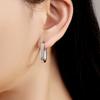 Серьги-кольца из стерлингового серебра 925 пробы, простые, универсальные, ювелирные изделия, универсальные серьги-кольца для женщин, ювелирные изделия, тонкие подарки на день рождения