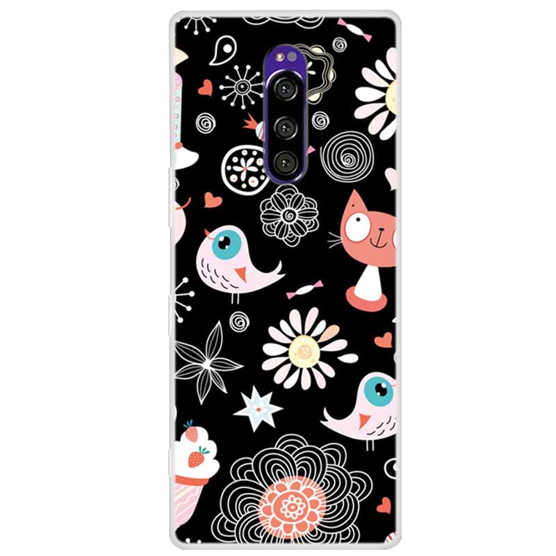 Мягкий силиконовый чехол для Sony Xperia 1 Чехол Модный прозрачный чехол с тигром для Sony Xperia1 XZ4 SO-03L SOV40 J8110 Бамперы