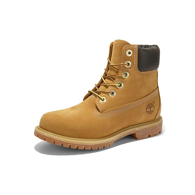 Timberland Теплые и прочные короткие уличные ботинки из замши премиум-серии, женские ботинки, желтые 10361M