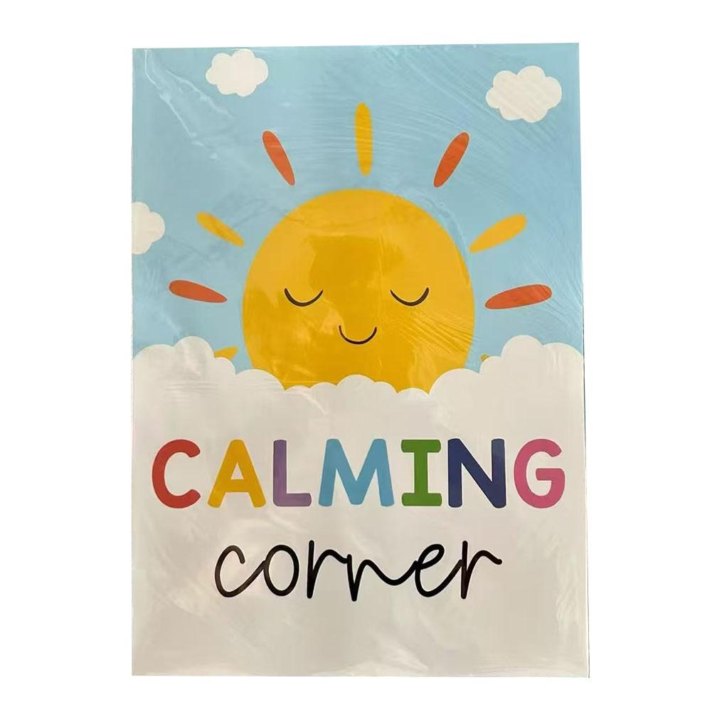 12 Calming Corner Classroom Posters Feelings Wheel Poster Calm Down Corner Mental Health Poster for Classroom Wall Decoration