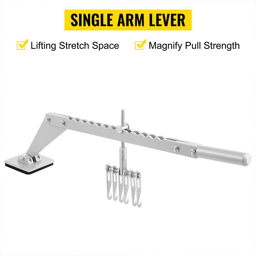VEVOR Dent Pull Lever Bar 6 Claw Hook Portable Dent Pull Bar Aluminum Alloy Dent Puller Single Leg Lifter for Car Dent Repairing