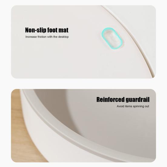 Вращающийся на 360 градусов органайзер Lazy Susan с поворотным столом, большой емкостью для хранения специй и косметики