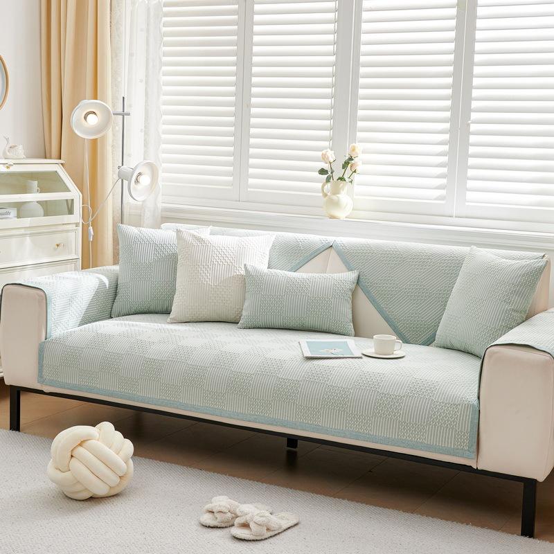 Подушка для дивана из хлопка и льна Four Seasons Universal Light Luxury High Sense, чехол для дивана, нескользящая ткань