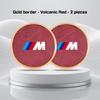 Car Leather Coaster For BMW M M3 M5 M6 E36 E39 E90 E70 G01 G02 G05 G07 G60 G70 i3 i4 Water Cup Holder Pads Alloy Anti Slip Mat TF0