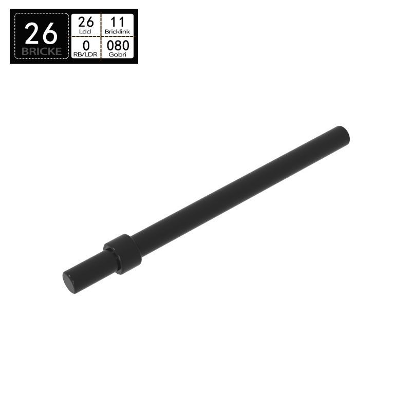 BRICKE Guest Building Blocks 1x6 with Stop Cylinder, Lego Compatible (63965, 18274, 93790, 4095)