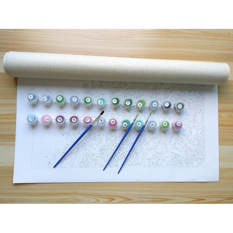 Осенний пейзаж DIY Наборы для рисования по номерам Рисунок Картина по номерам Акриловая краска на холсте