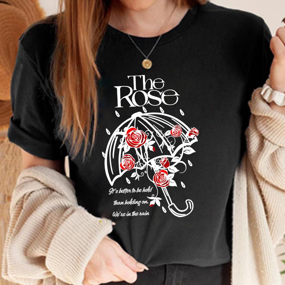 Shes in The Rain T Shirt The Rose Kpop Shirts Dawn To Dusk Tour Tees Kpop Indie Rock Tops Fan Gift Tee Unisex Short Sleeves Top