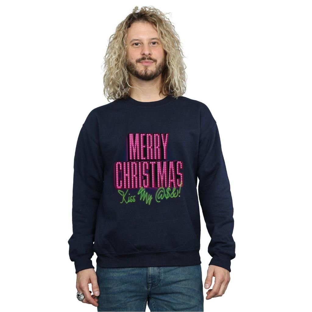 National Lampoon´s Christmas Vacation Mens Kiss My Ass Sweatshirt