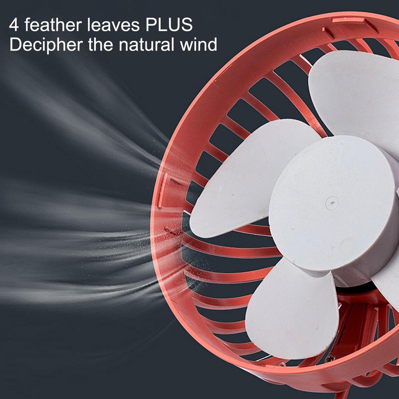 Автомобильный вентилятор с зажимом для воздуховода, вентилятор для охлаждения автомобиля, циркуляционный вентилятор с 3 скоростями, автомобильный вентилятор с зажимом для охлаждения, вращающийся на 360 градусов, вентилятор для автомобиля