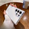 Suitable for Samsung S25 Ultra Mobile Phone Case Transparent Simple S24S23S22 Full Package Anti Fall Acrylic Space Case