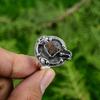 Sacral Chakra Hessonite Rough Stone Promise Daughter Ethnic Ring Sterling Silver