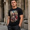 Футболка Рыцарь-Тамплиер, Рубашка Крестоносца, Футболка Рыцарей-Тамплиеров, Средневековый Воин