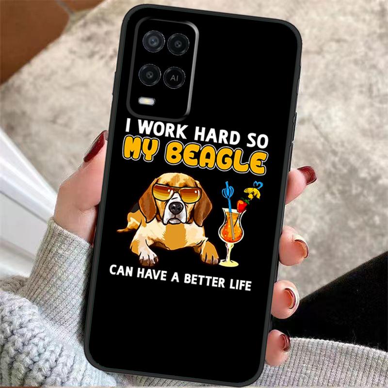 Смешной Мультяшный Пес Бигль Чехол Для OPPO A96 A76 A16 A98 A78 A58 A18 A15 A17 A77 A5 A9 A74 A94 A52 A72 A53S A54S A57S