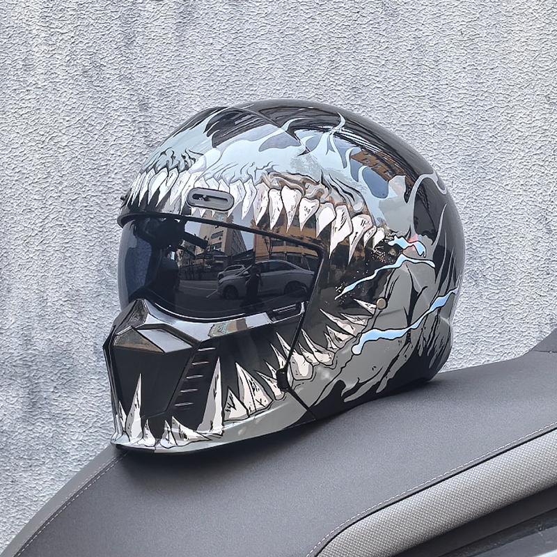 ORZ Новый Ретро Мотоциклетный Шлем Scorpion Cascos Moto Локомотив Личность Многоцелевой Комбинированный Шлем Половина M L XL XXL XXXL