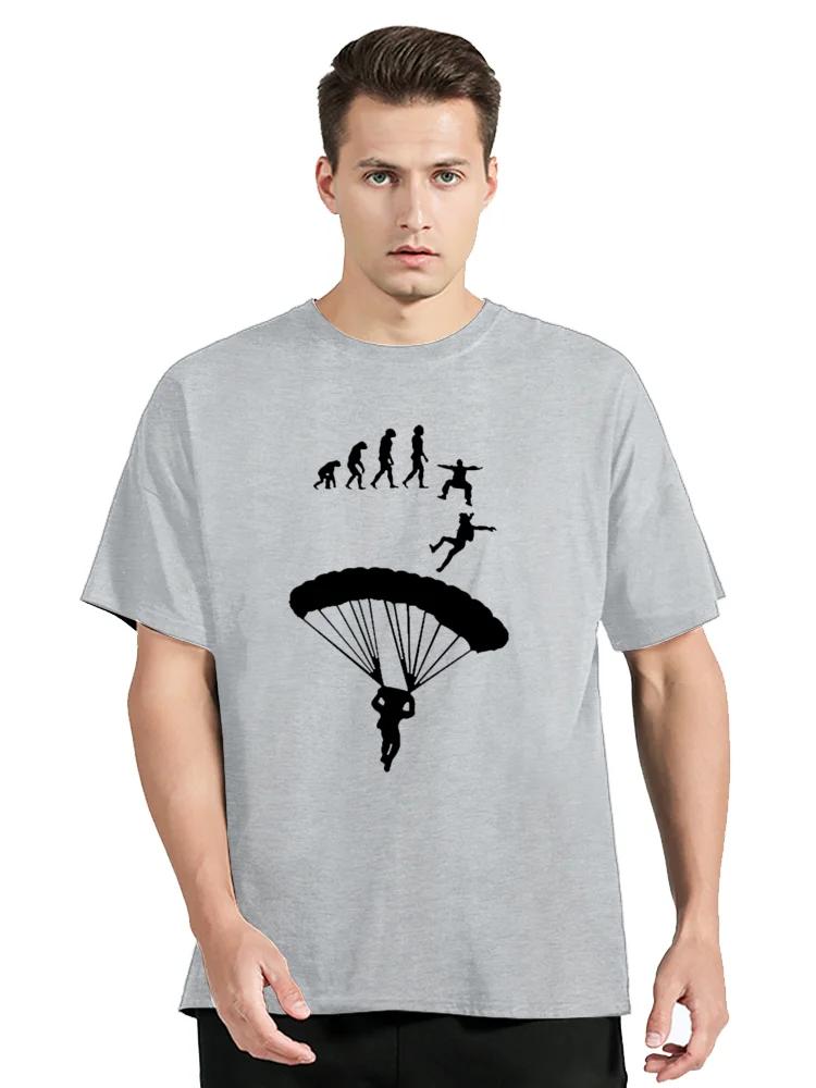 Skydiver Brand Clothing Parachuting Skydive T-shirt Fashion Casual Cotton Tshirt Clothing Oversized Fitness Tops Tees