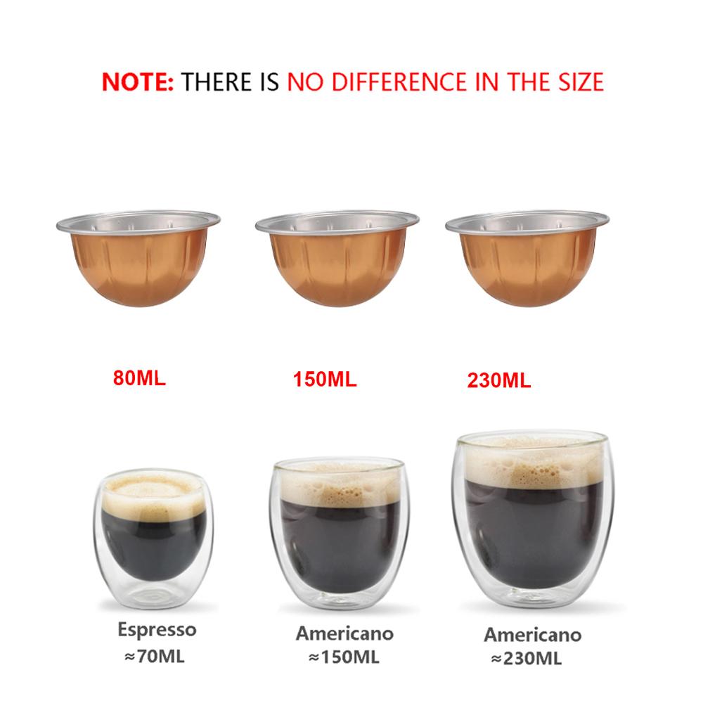 Для Nespresso Vertuo Next Pop Многоразовая капсула из нержавеющей стали Vertuoline Многоразовый кофейный фильтр Совместим с оригинальными капсулами