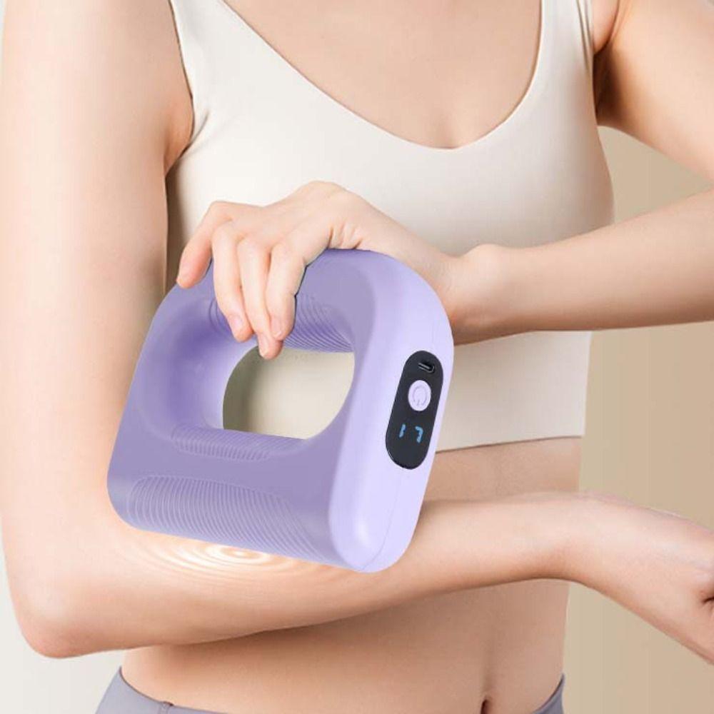 Portable Electric Fascia Massage Ring Adjustable Speed Muscle Handheld Massager Yoga