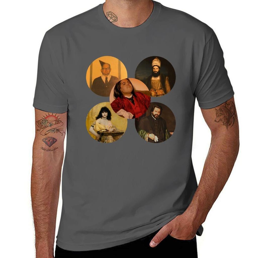 Wwdits Nadja Nandor Lazlo Colin Robinson Guillermo Tshirt All Match Print Short Sleeve Top