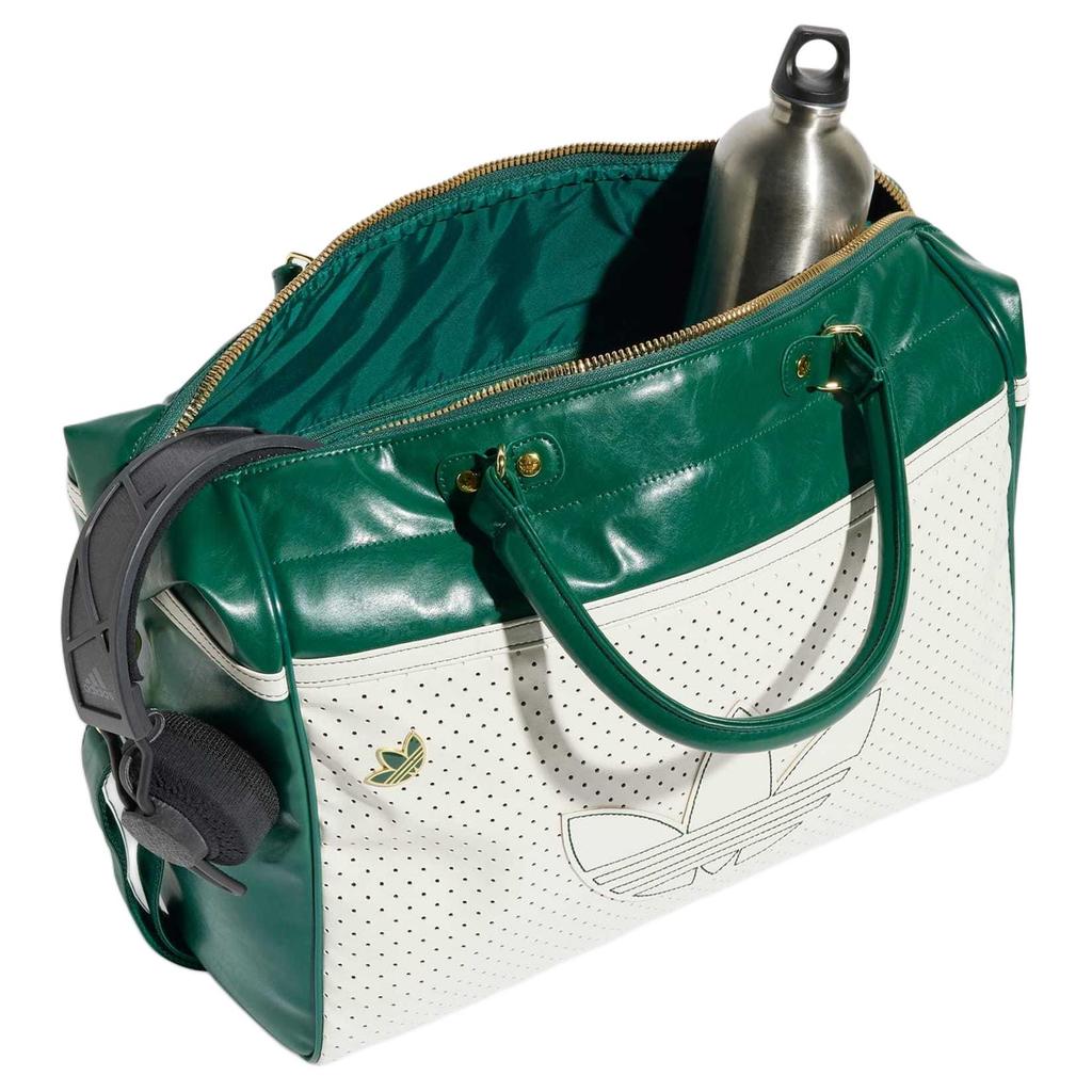 Adidas Полиуретановая сумка для боулинга, сумка через плечо, сумка кросс-боди, дамская сумка, унисекс, экрю и преппи-зеленый, Adidas JC5689
