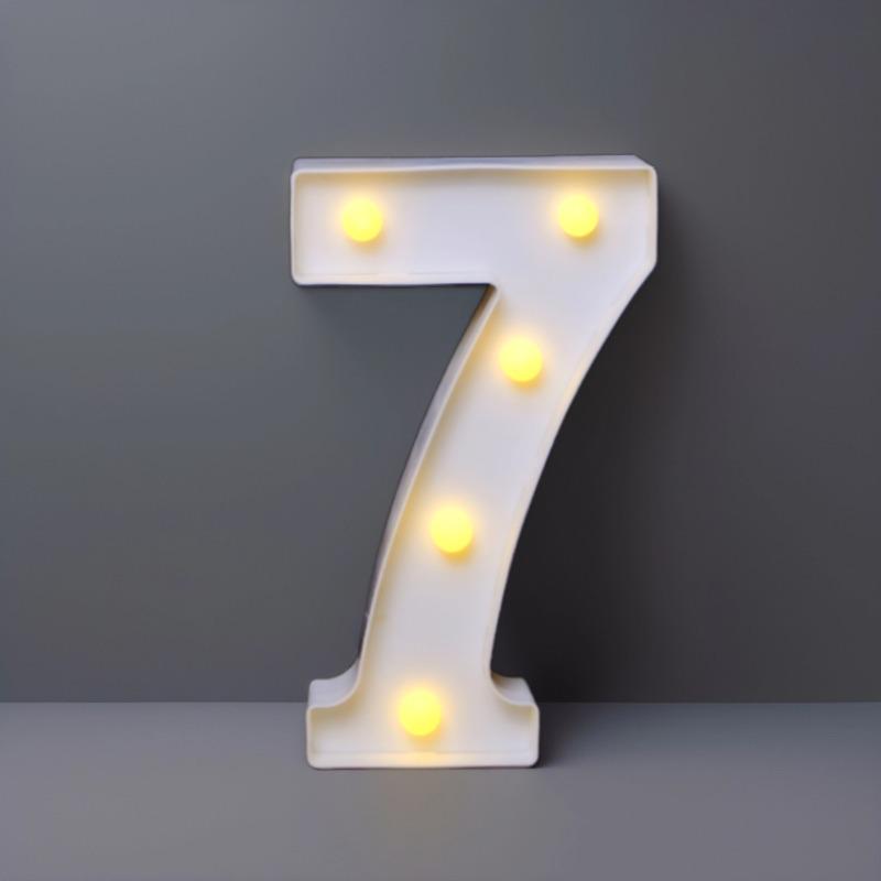 22 см светодиодные буквы и цифры для мероприятий - Идеально для дней рождения и предложений.